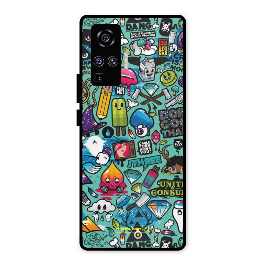 Sweet Candies Metal Back Case for Vivo X50 Pro