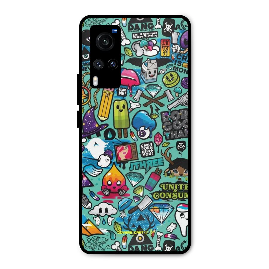 Sweet Candies Metal Back Case for Vivo X60