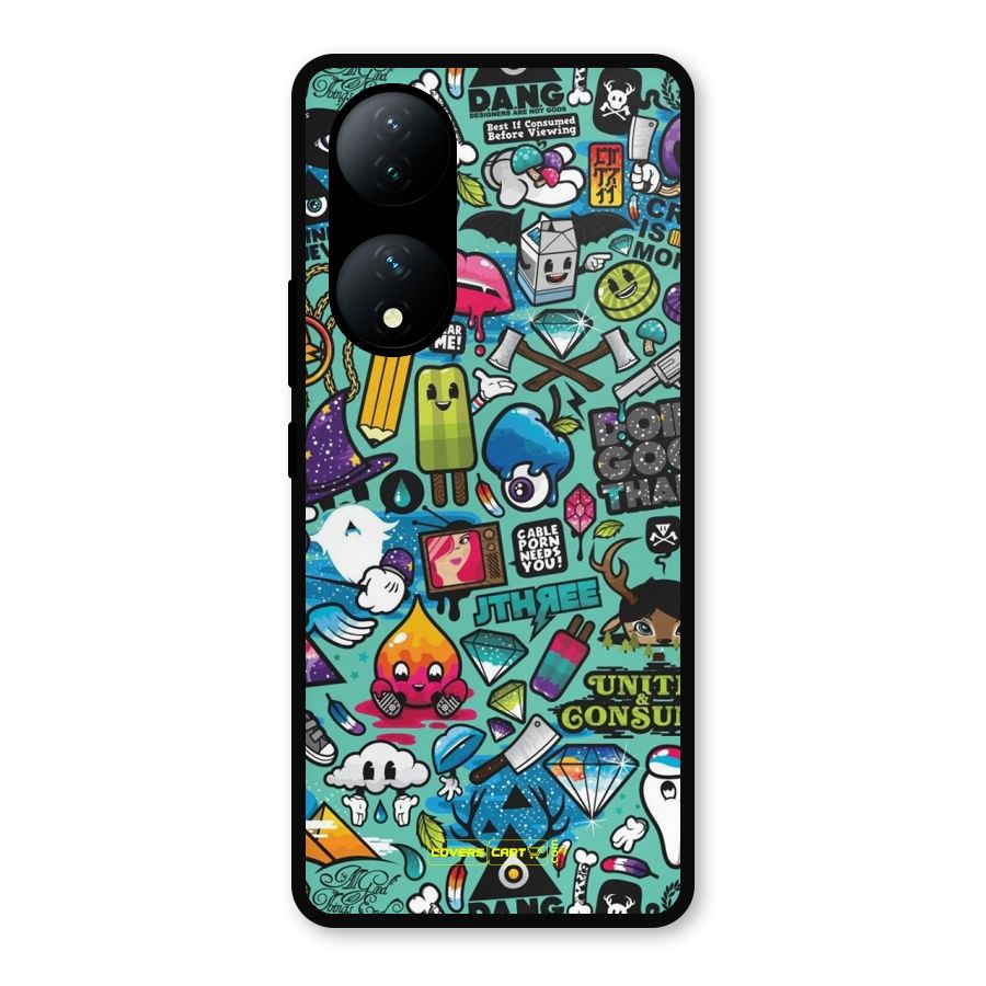 Sweet Candies Metal Back Case for Vivo Y100a