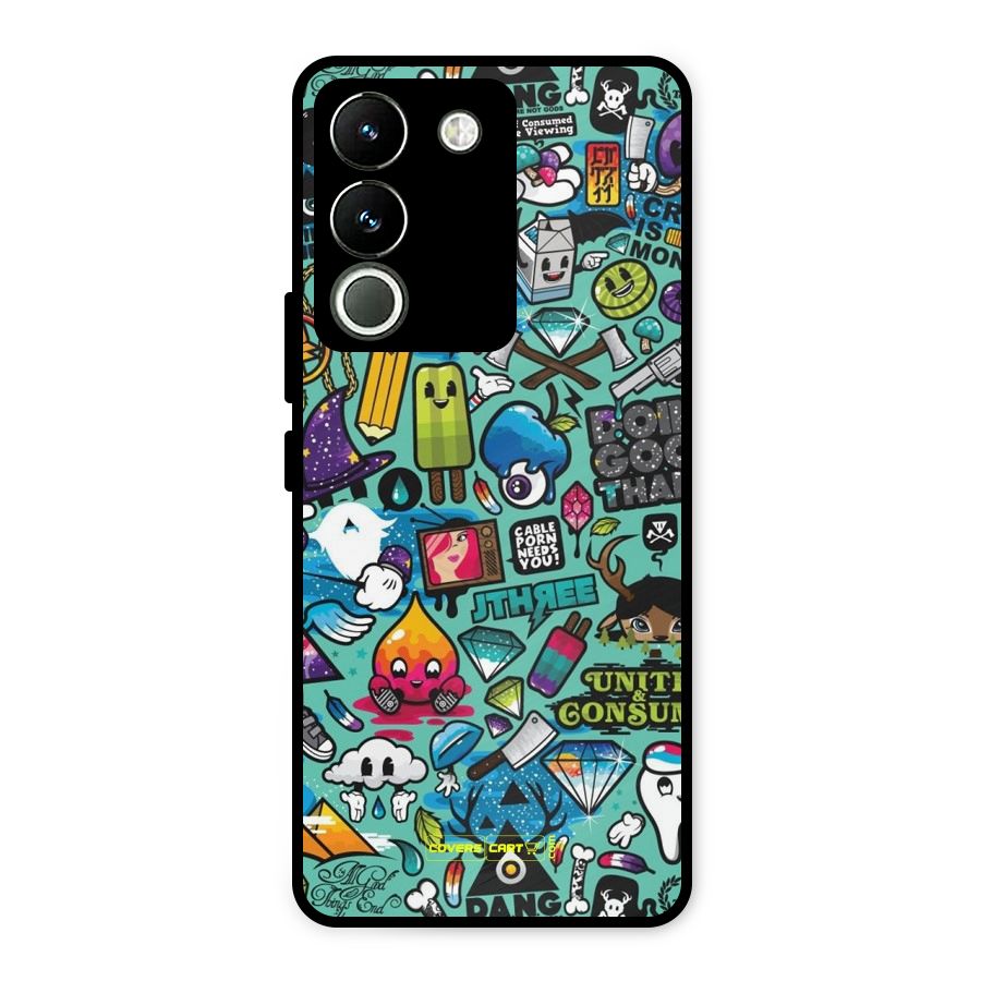 Sweet Candies Metal Back Case for Vivo Y200