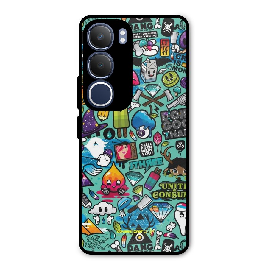 Sweet Candies Metal Back Case for Vivo Y29