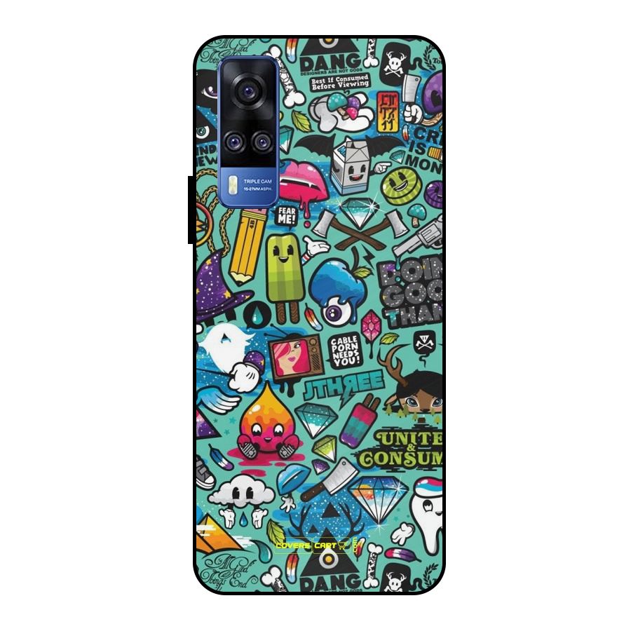 Sweet Candies Metal Back Case for Vivo Y51
