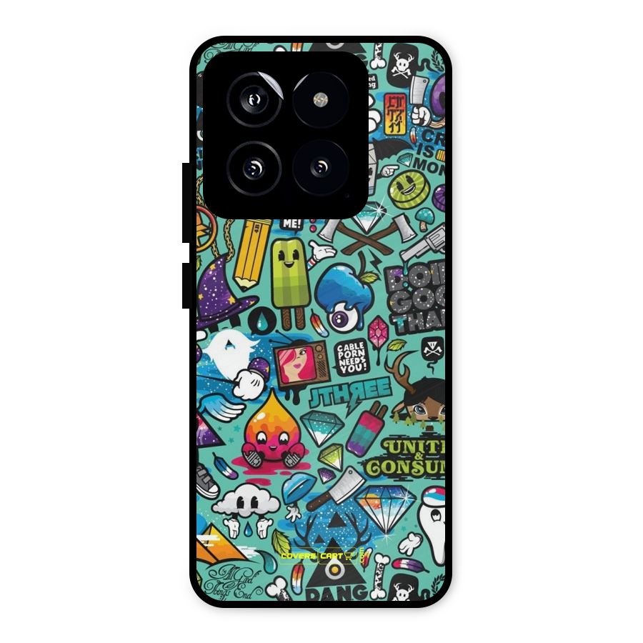 Sweet Candies Metal Back Case for Xiaomi 14