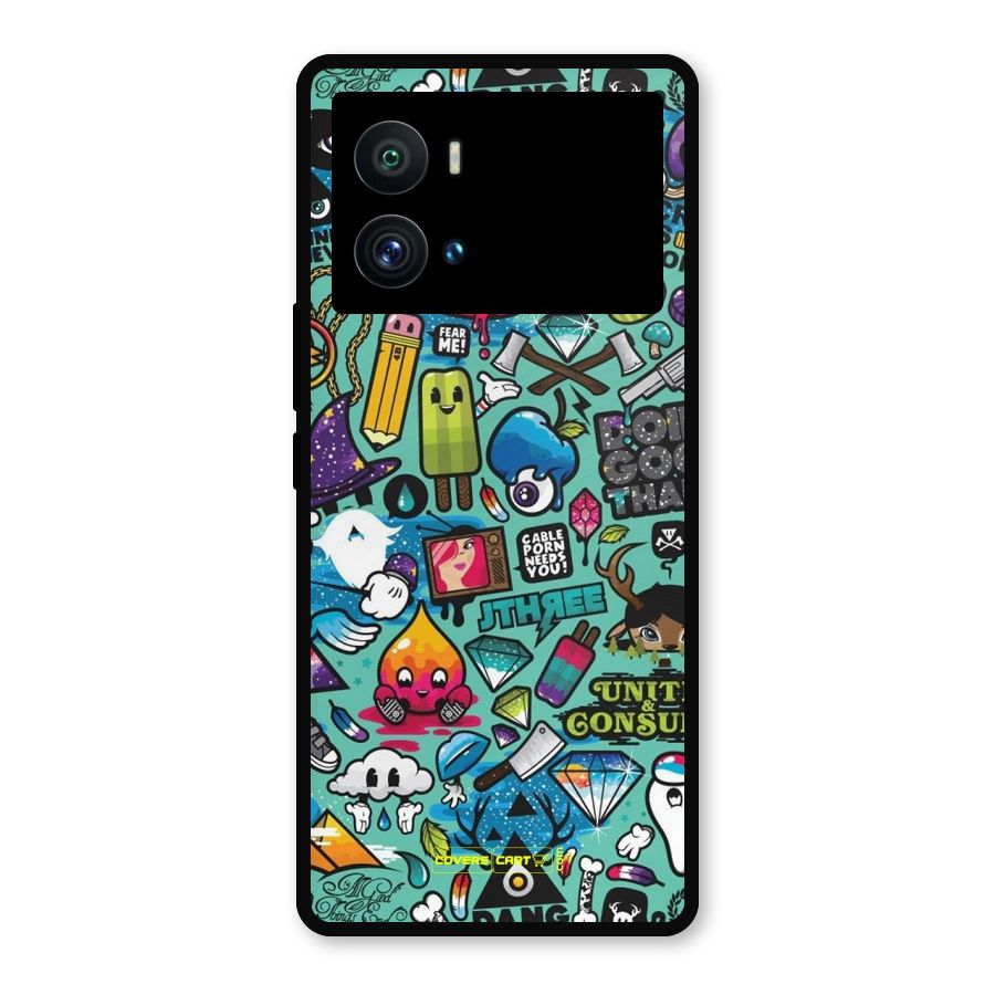 Sweet Candies Metal Back Case for iQOO 9 Pro