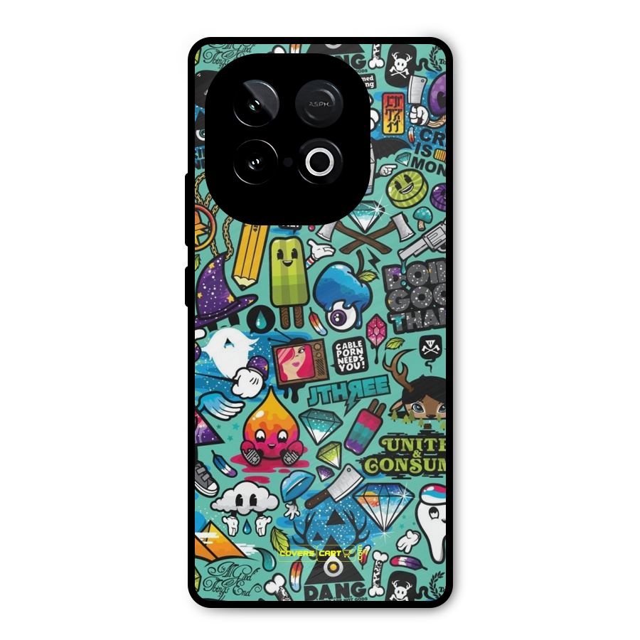 Sweet Candies Metal Back Case for iQOO Neo 10