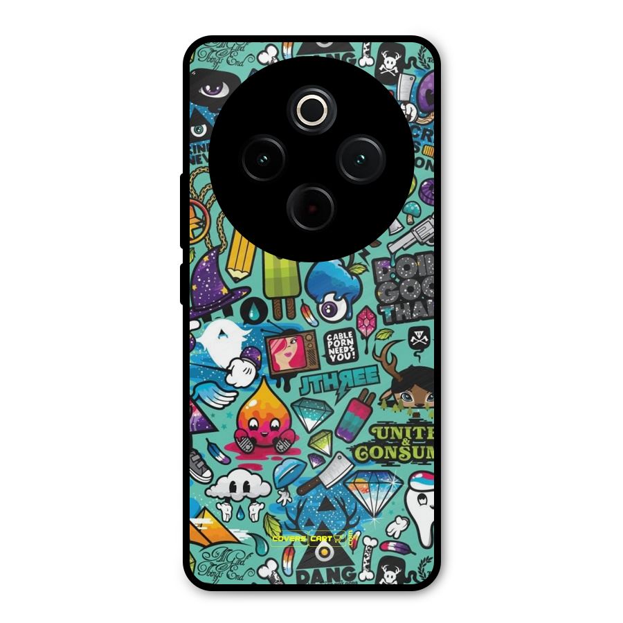 Sweet Candies Metal Back Case for iQOO Z10