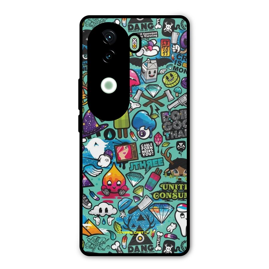 Sweet Candies Metal Back Case for iQOO Z9s