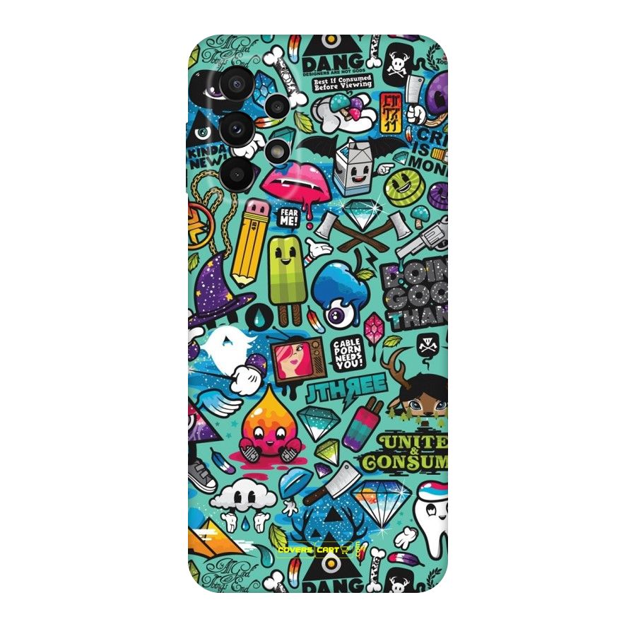 Sweet Candies Original Polycarbonate Back Case for Galaxy A23