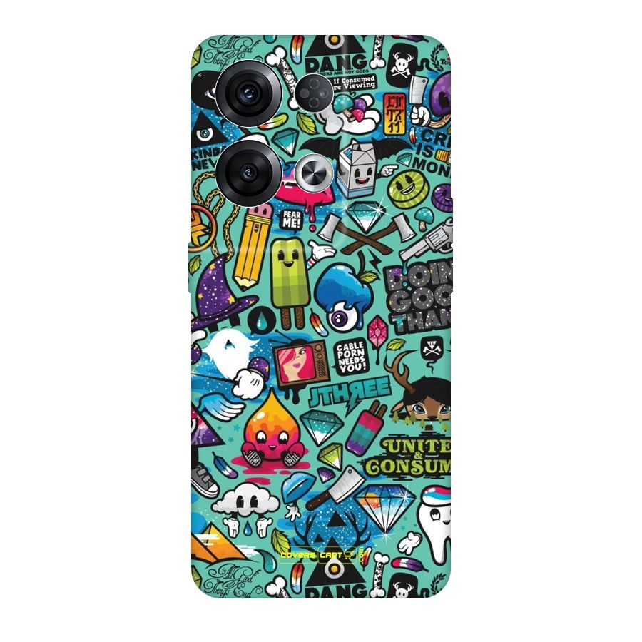 Sweet Candies Original Polycarbonate Back Case for Oppo Reno8 Pro 5G