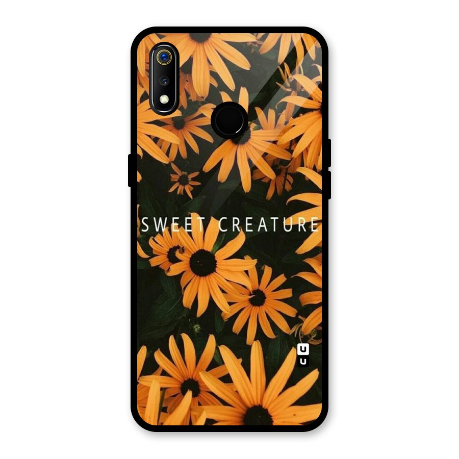 Sweet Creature Glass Back Case for Realme 3