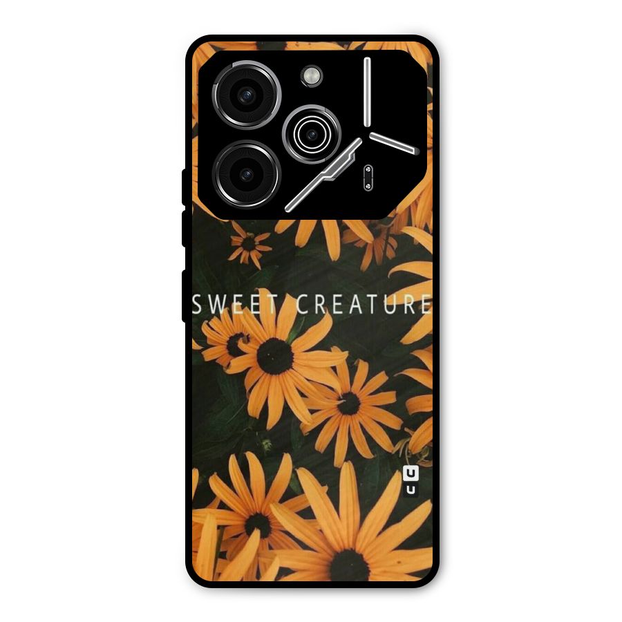 Sweet Creature Metal Back Case for Tecno Pova 6 Pro