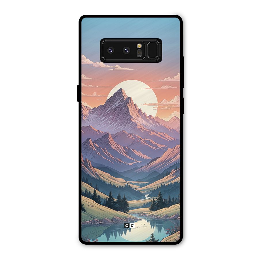 Sweet Evening Metal Back Case for Galaxy Note 8