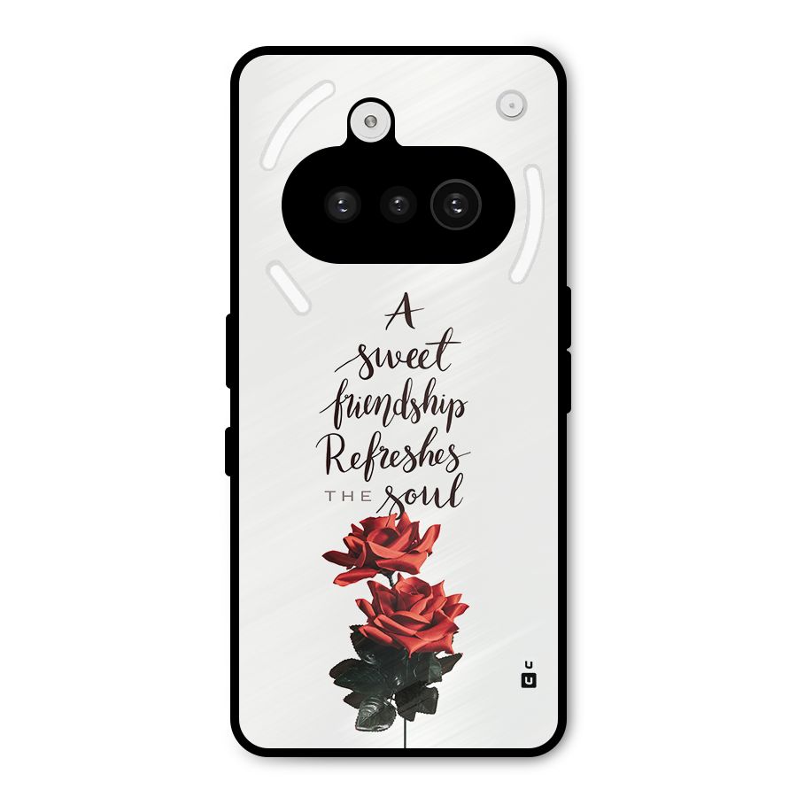 Sweet Friendship Metal Back Case for Nothing Phone 3a