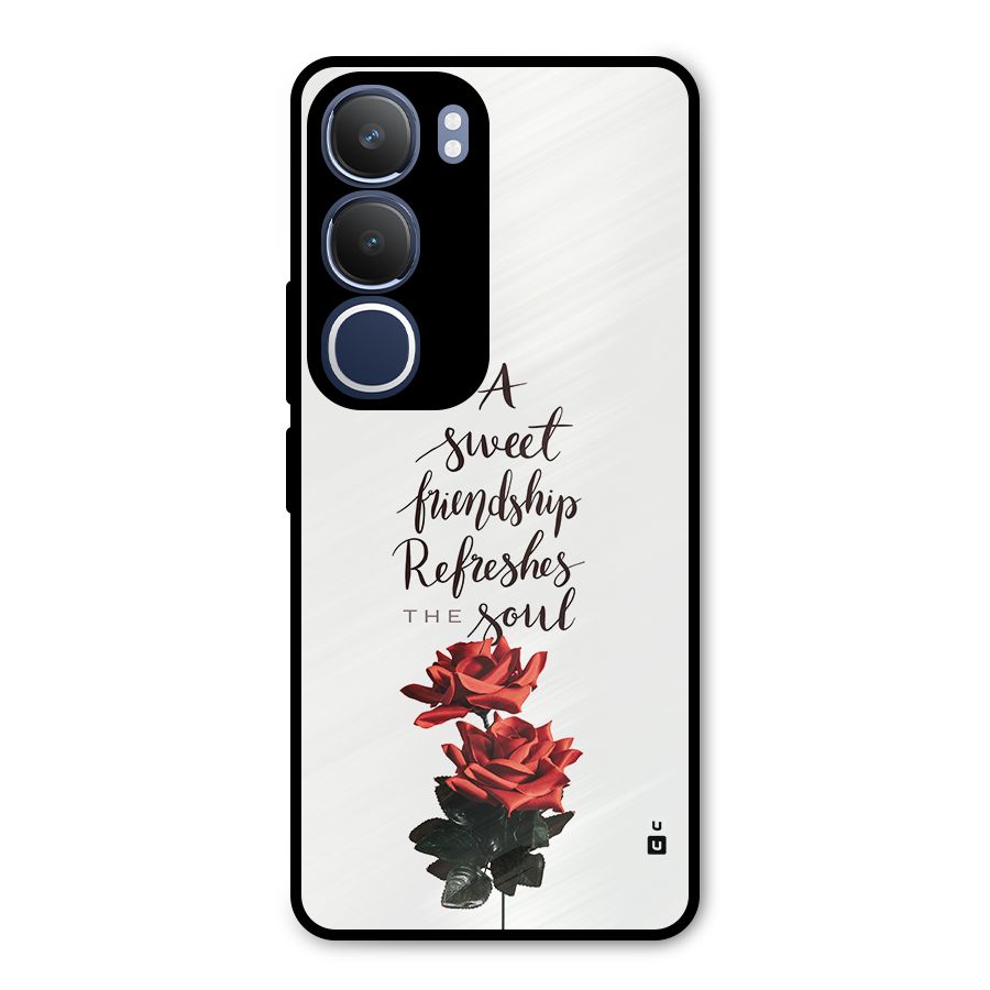 Sweet Friendship Metal Back Case for Vivo Y29