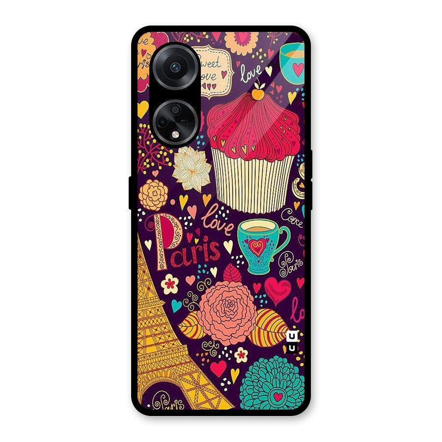 Sweet Love Glass Back Case for Oppo F23