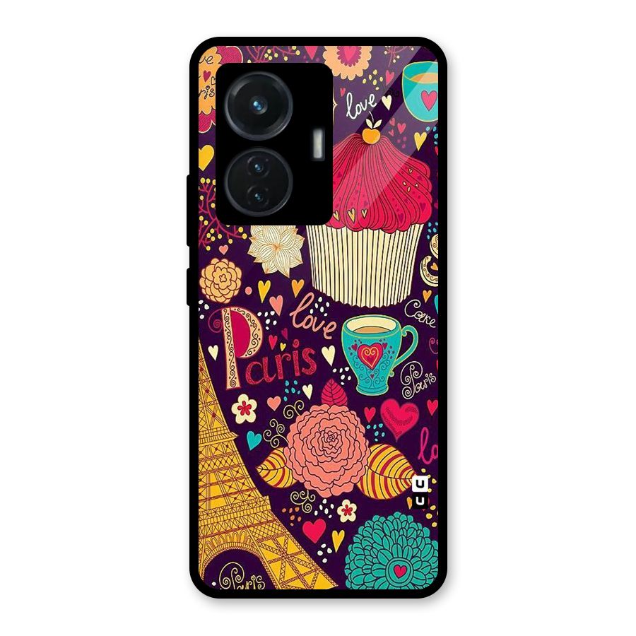 Sweet Love Glass Back Case for Vivo T1 44W