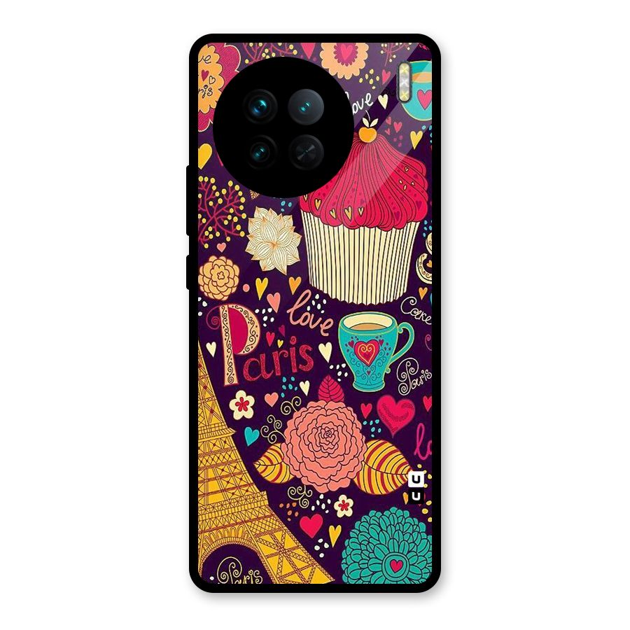 Sweet Love Glass Back Case for Vivo X90