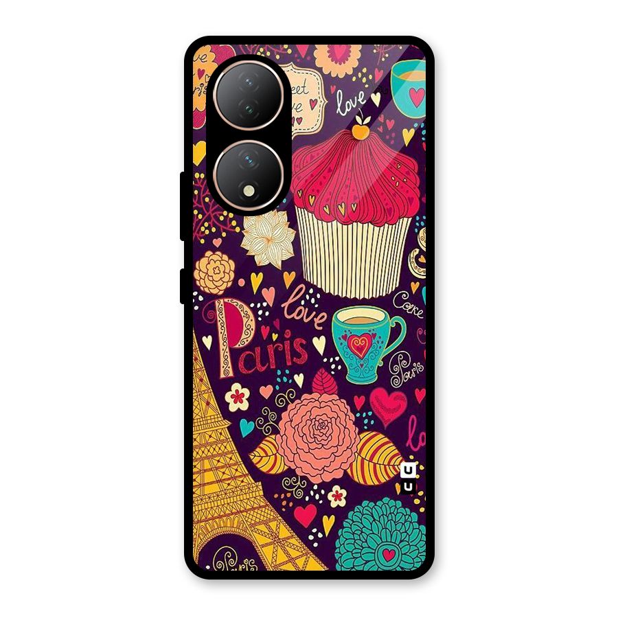 Sweet Love Glass Back Case for Vivo Y100A