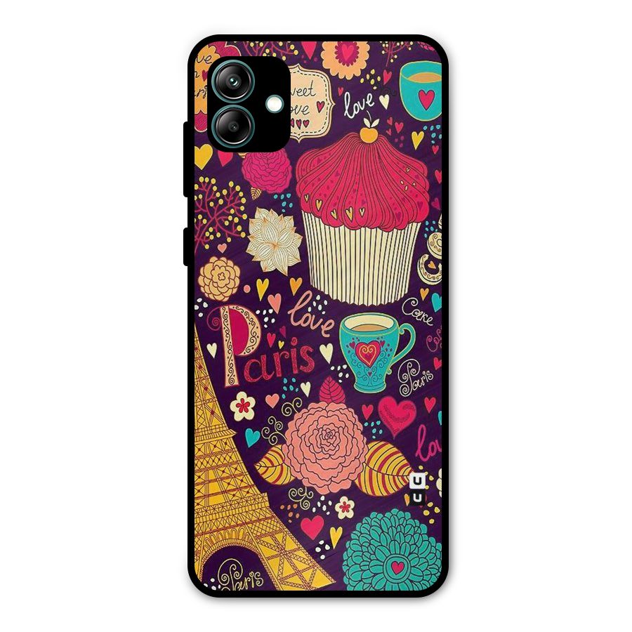 Sweet Love Metal Back Case for Galaxy A04