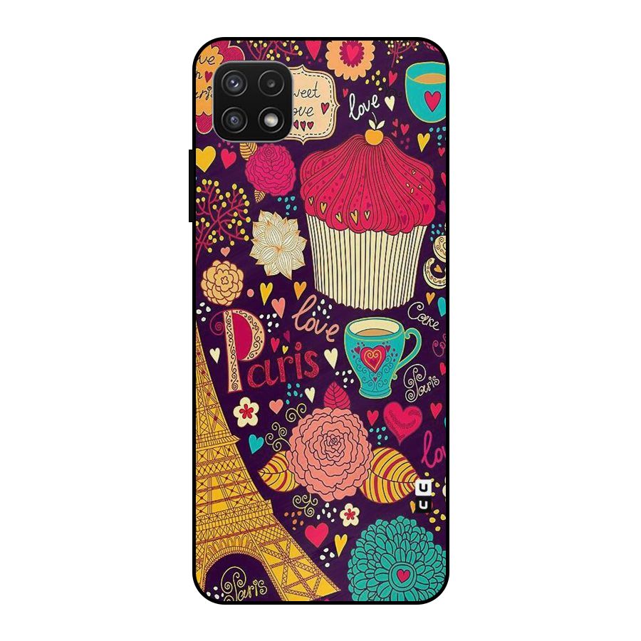 Sweet Love Metal Back Case for Galaxy A22 5G