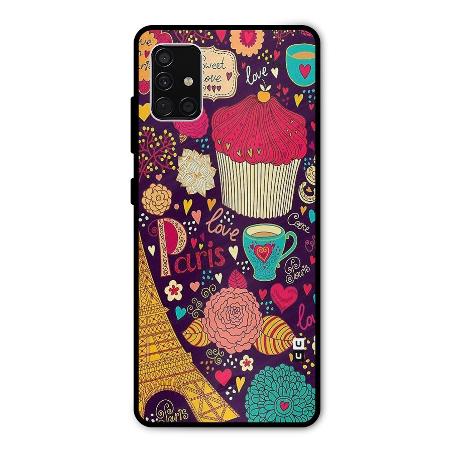 Sweet Love Metal Back Case for Galaxy A51