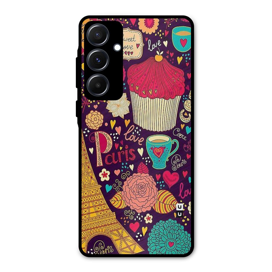 Sweet Love Metal Back Case for Galaxy A55