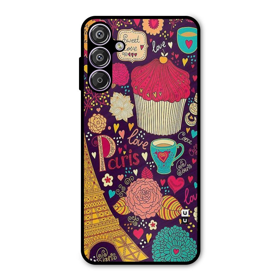Sweet Love Metal Back Case for Galaxy M15