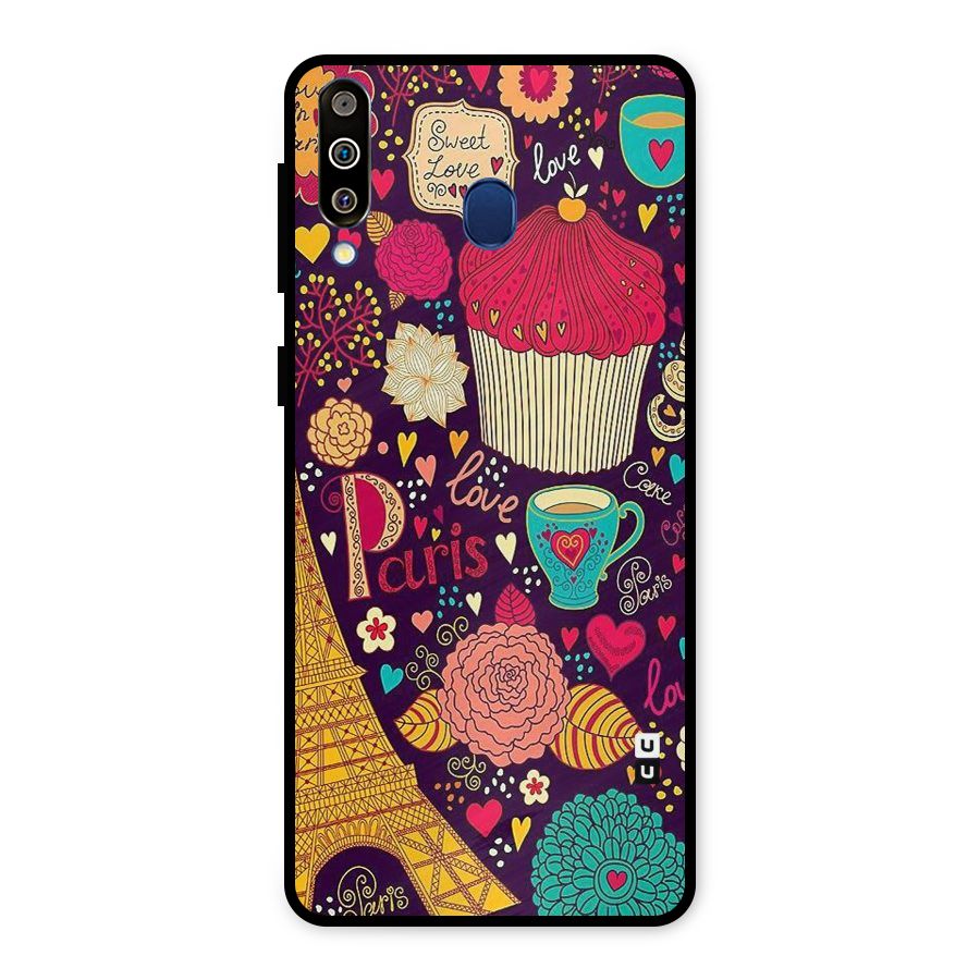 Sweet Love Metal Back Case for Galaxy M30