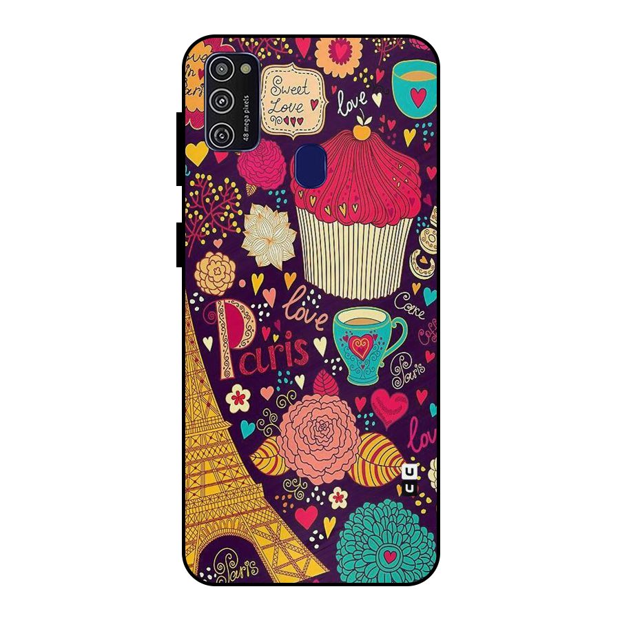 Sweet Love Metal Back Case for Galaxy M30s
