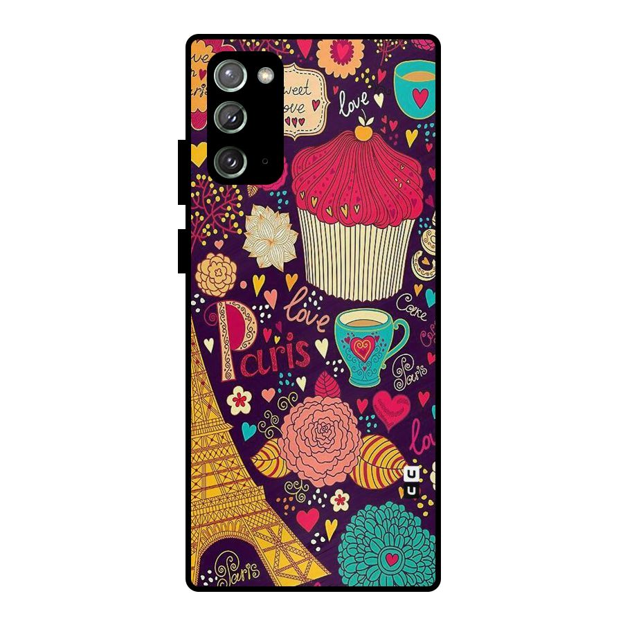 Sweet Love Metal Back Case for Galaxy Note 20