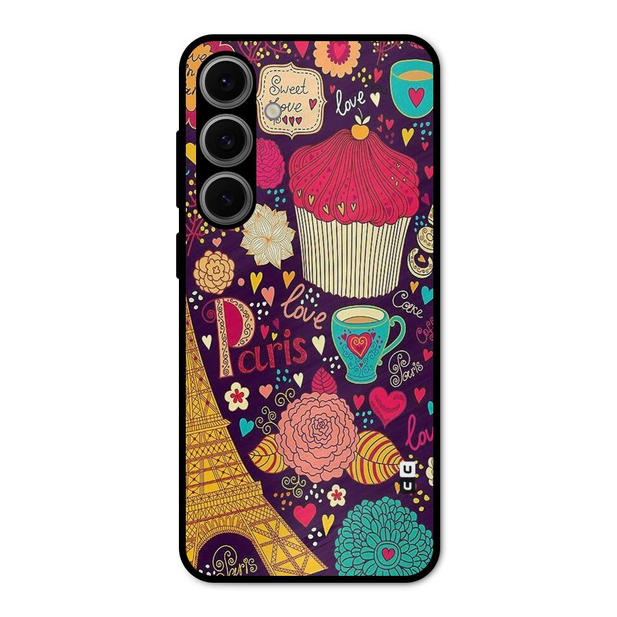 Sweet Love Metal Back Case for Galaxy S24 FE
