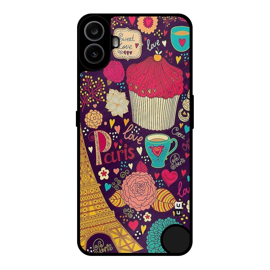 Sweet Love Metal Back Case for Nothing CMF Phone 1