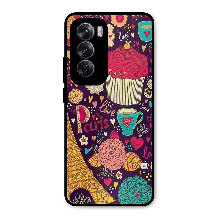 Sweet Love Metal Back Case for Oppo Reno12 Pro