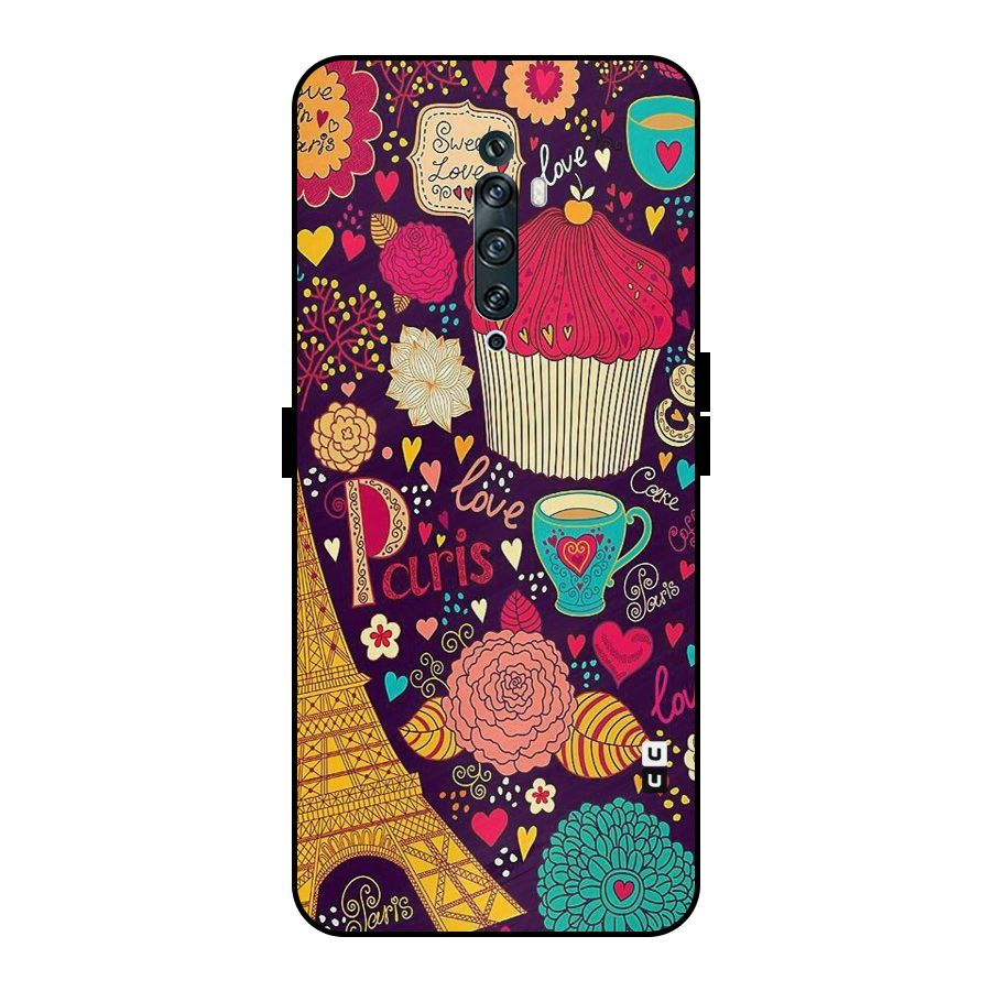 Sweet Love Metal Back Case for Oppo Reno2 Z