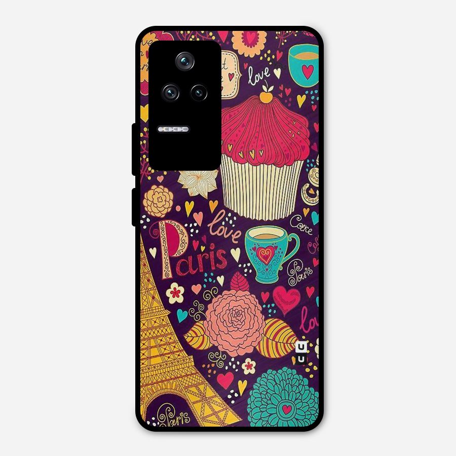 Sweet Love Metal Back Case for Poco F4 5G
