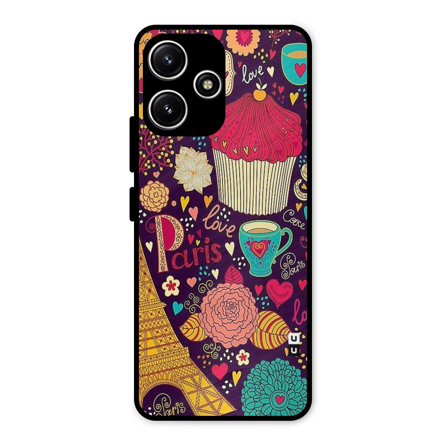 Sweet Love Metal Back Case for Poco M6 Pro