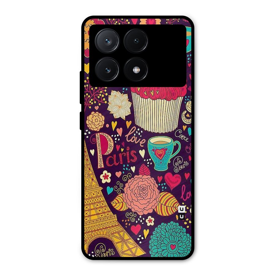 Sweet Love Metal Back Case for Poco X6 Pro