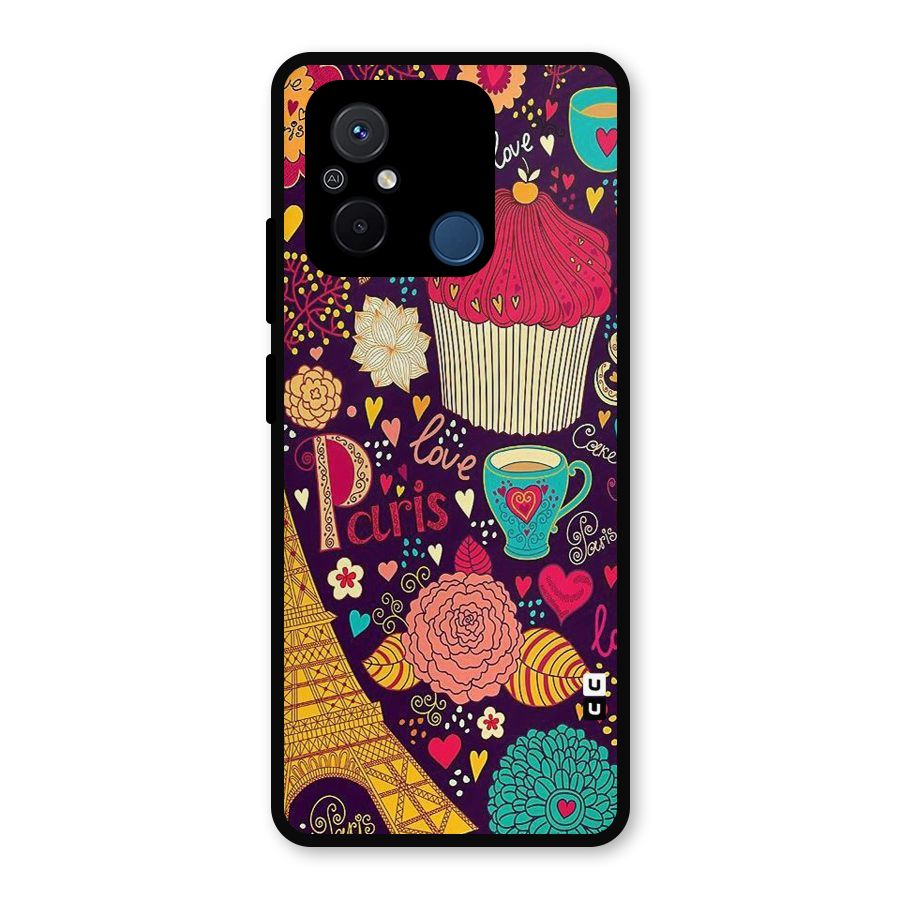 Sweet Love Metal Back Case for Redmi 12C