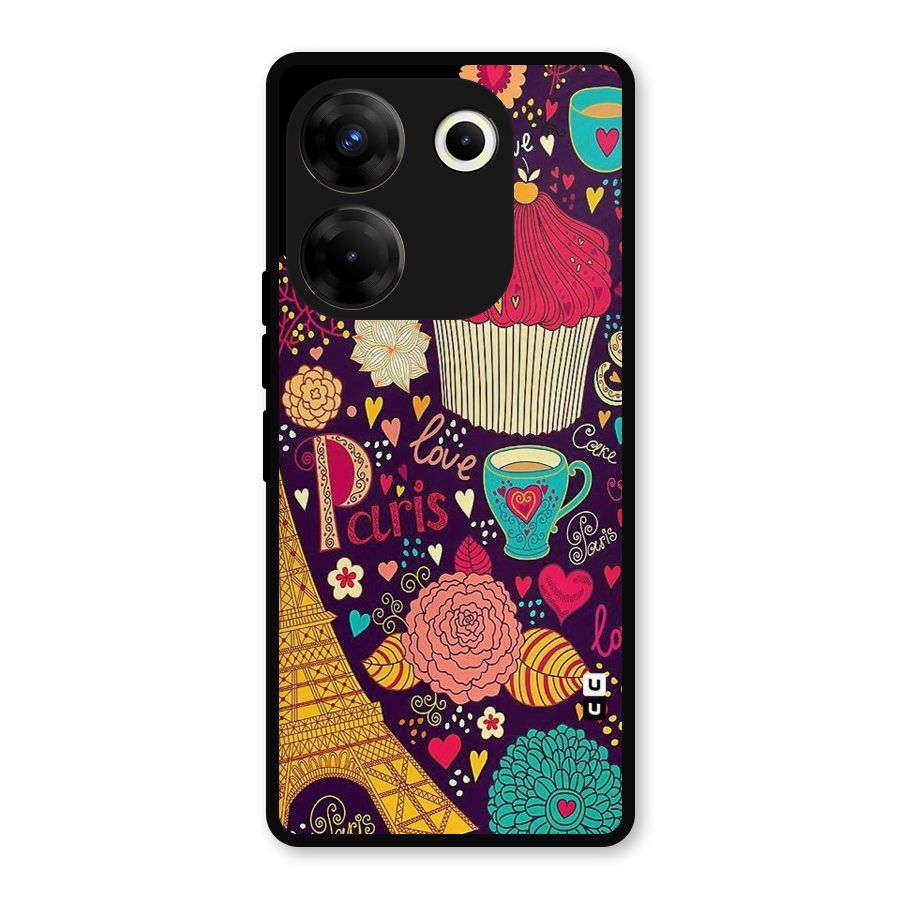 Sweet Love Metal Back Case for Tecno Camon 20