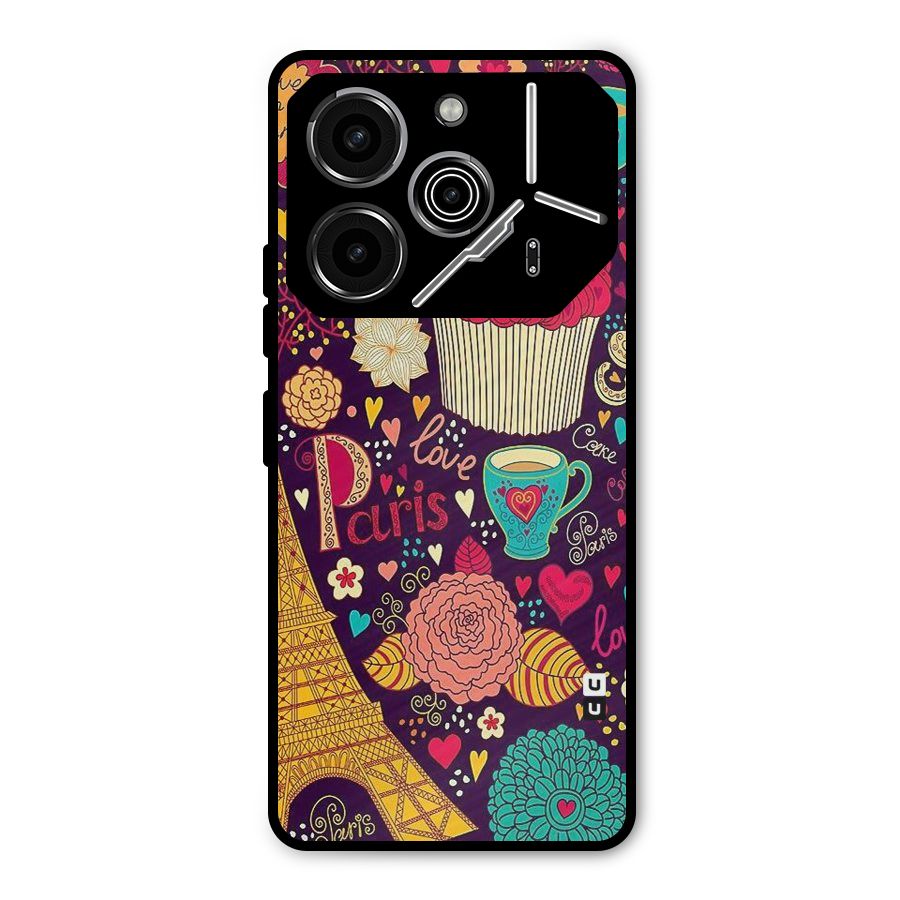 Sweet Love Metal Back Case for Tecno Pova 6 Pro