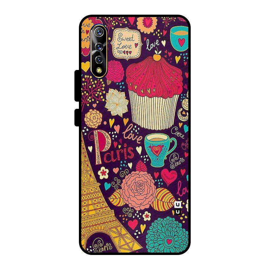 Sweet Love Metal Back Case for Vivo S1