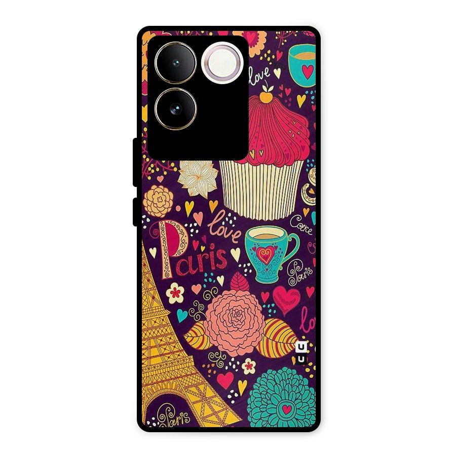 Sweet Love Metal Back Case for Vivo T2 Pro