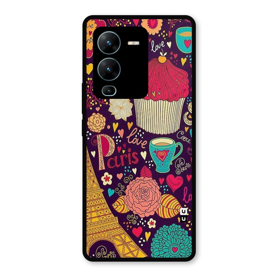 Sweet Love Metal Back Case for Vivo V25 Pro