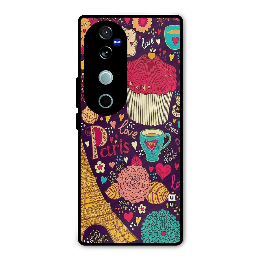 Sweet Love Metal Back Case for Vivo V40
