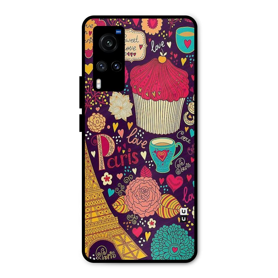 Sweet Love Metal Back Case for Vivo X60
