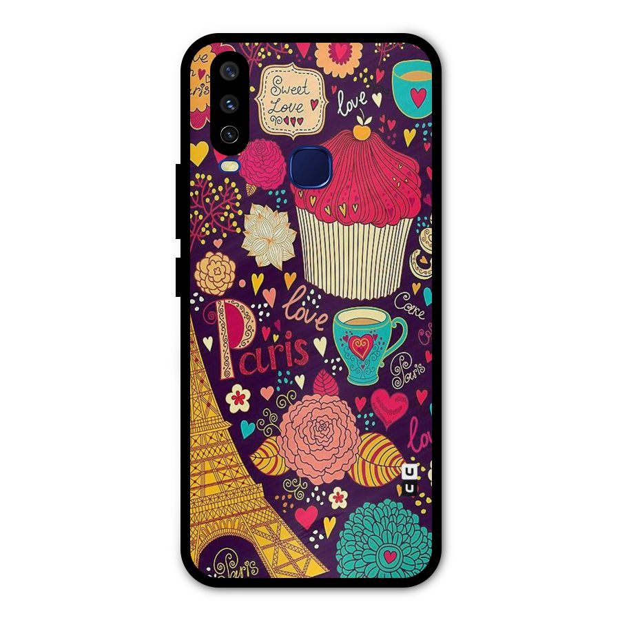 Sweet Love Metal Back Case for Vivo Y12