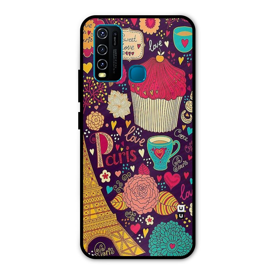 Sweet Love Metal Back Case for Vivo Y30