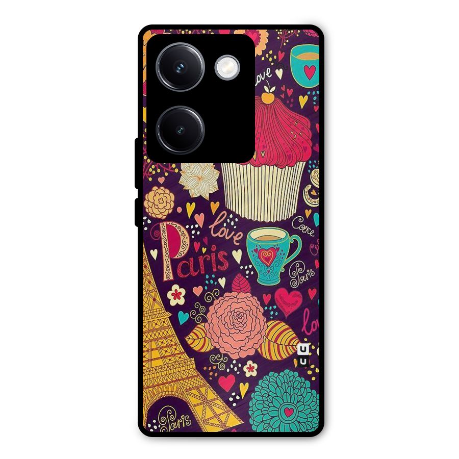 Sweet Love Metal Back Case for Vivo Y300 Plus