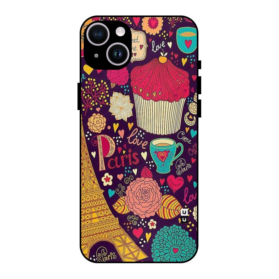Sweet Love Metal Back Case for iPhone 14 Plus