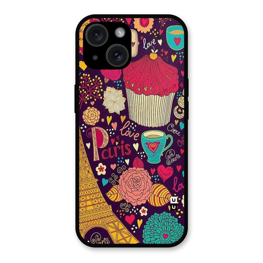 Sweet Love Metal Back Case for iPhone 15